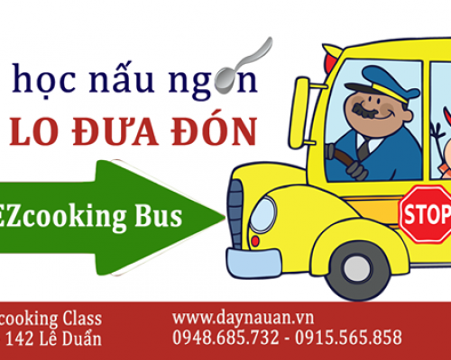 Dịch vụ EZ bus đưa đón trẻ đi học nấu ăn